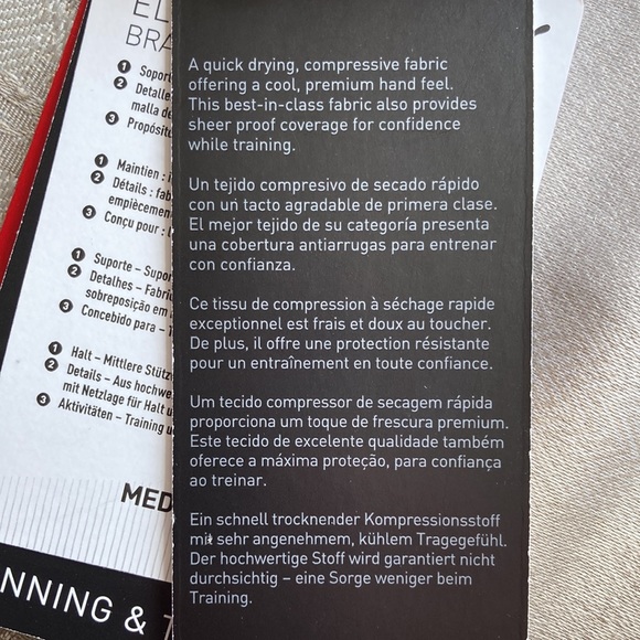 PUMA Fashion Luxe ELLAVATE Athletic Bra Persian Rouge Matte Foil Print Med NWT - Picture 6 of 12